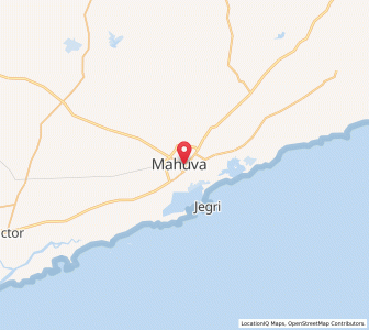 Map of Mahuva, Gujarat