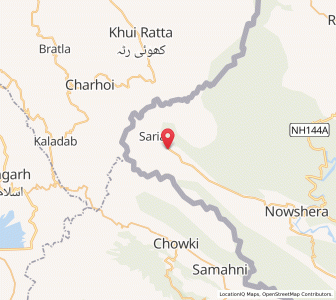 Map of Mai Mangla, Kashmir