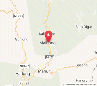 Map of Maibong, Assam