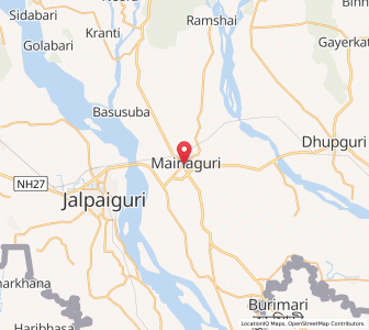 Map of Mainaguri, West Bengal