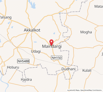 Map of Maindargi, Maharashtra