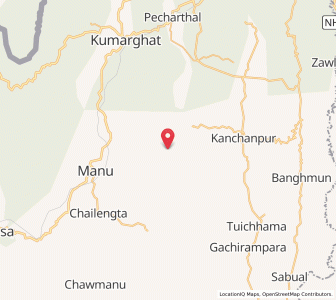 Map of Mainoraipara, Tripura
