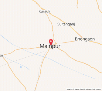 Map of Mainpuri, Uttar Pradesh