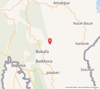 Map of Mairuhabari, Tripura