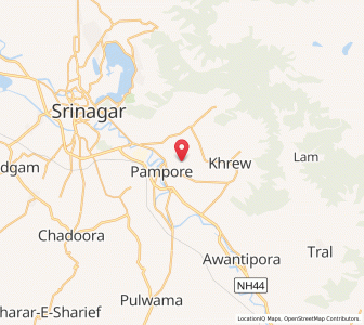 Map of Maj, Kashmir