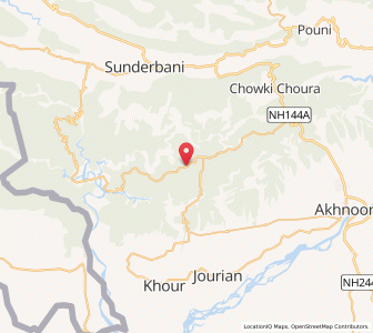 Map of Majama, Kashmir