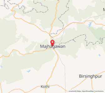 Map of Majhgawan, Madhya Pradesh