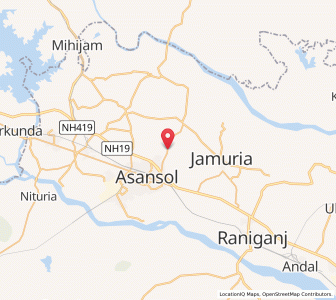 Map of Majiyara, West Bengal
