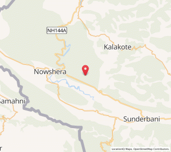 Map of Majur, Kashmir