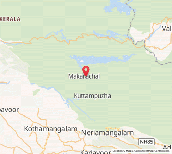 Map of Makarachal, Kerala