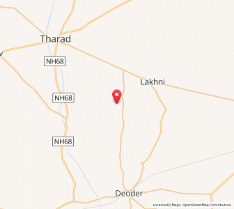 Map of Makdala, Gujarat