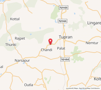 Map of Makhdumpur, Telangana