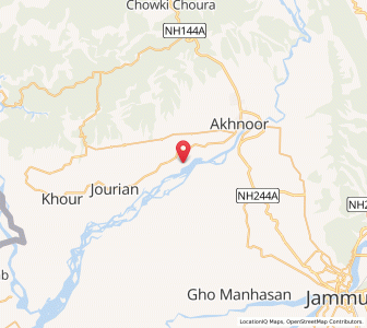 Map of Makhiala, Kashmir