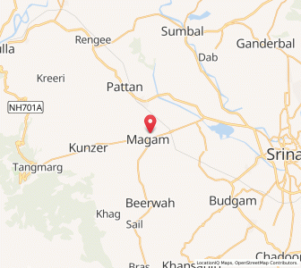 Map of Malabuchhan, Kashmir