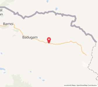 Map of Malangam, Kashmir