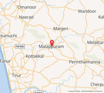 Map of Malappuram, Andaman and Nicobar Islands