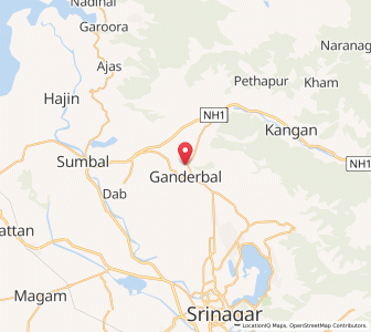 Map of Malarpura, Kashmir