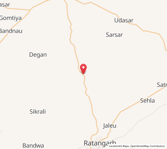 Map of Malasar, Rajasthan