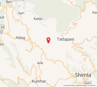 Map of Malaun, Himachal Pradesh