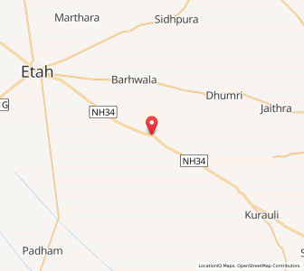 Map of Malawan, Uttar Pradesh