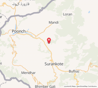 Map of Malhan, Kashmir