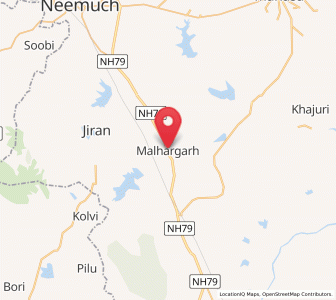 Map of Malhargarh, Madhya Pradesh