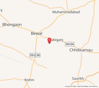 Map of Malhauwa, Uttar Pradesh