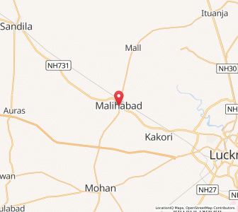 Map of Malihabad, Uttar Pradesh
