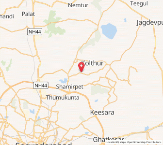 Map of Malkapet, Andhra Pradesh