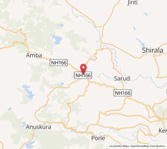 Map of Malkāpur, Maharashtra