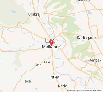 Map of Malkapur, Maharashtra