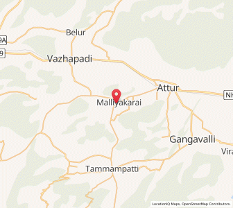 Map of Malliyakarai, Tamil Nadu