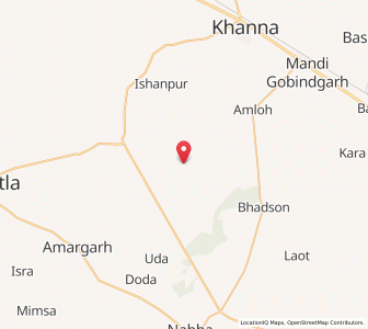 Map of Malowal, Punjab