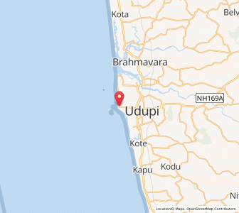 Map of Malpe, Karnataka