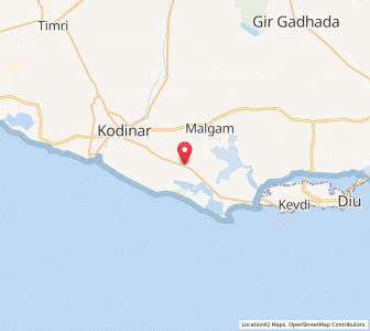 Map of Malsaram, Gujarat