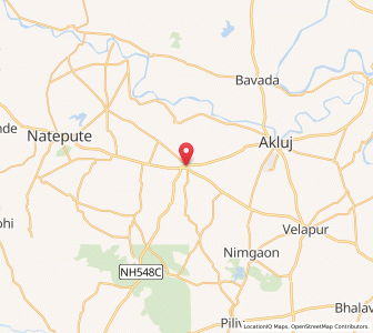 Map of Malsiras, Maharashtra