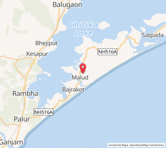 Map of Malud, Odisha