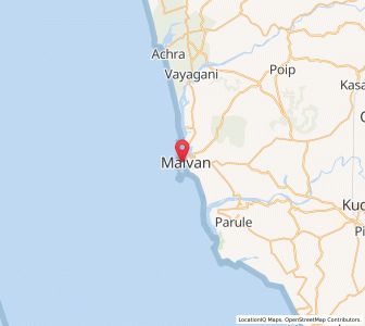 Map of Malvan, Maharashtra
