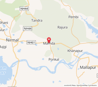 Map of Mamda, Andhra Pradesh