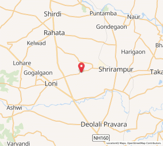 Map of Mamdapur, Maharashtra
