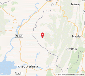 Map of Mamer, Rajasthan