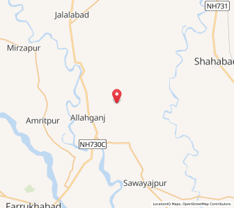 Map of Man Nagla, Uttar Pradesh