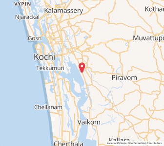 Map of Manakunnam, Kerala