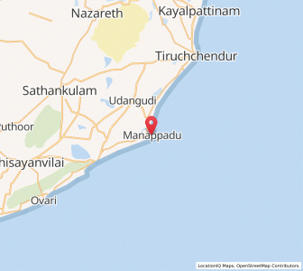 Map of Manappadu, Tamil Nadu