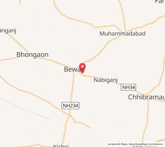 Map of Manaurtal, Uttar Pradesh