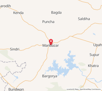 Map of Manbazar, West Bengal