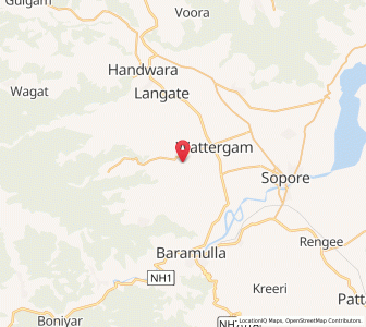 Map of Manchanpur, Kashmir