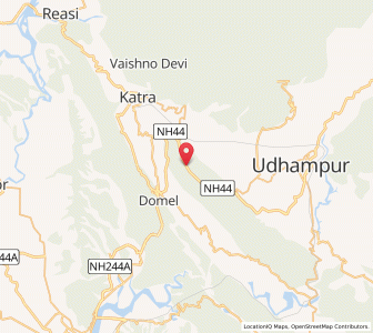Map of Mand, Kashmir