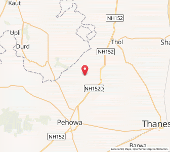 Map of Mandahran, Haryana
