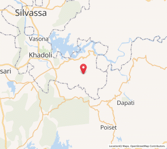 Map of Mandavni, Dadra and Nagar Haveli